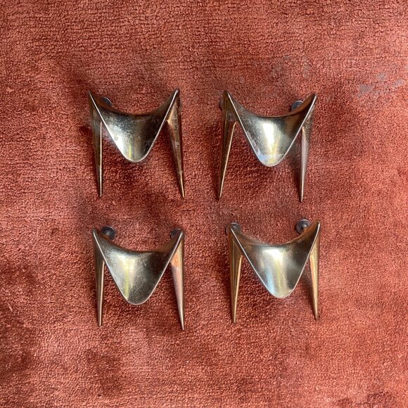 Vintage Mid Century MCM Hardware - Drawer handles Qty 4 - Picture 3 of 5